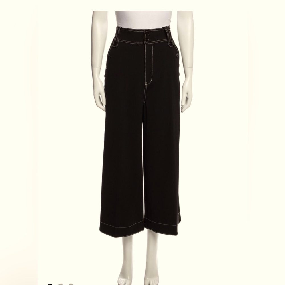 Derek Lam 10 Crosby Wide Leg Pants. Black in Size M